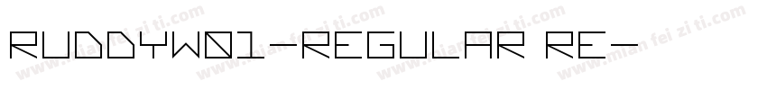 RuddyW01-Regular Re字体转换